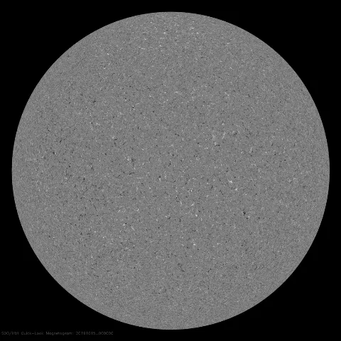 Image of Sun's magnetic field