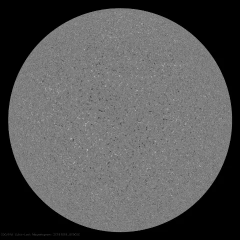 Image of Sun's magnetic field