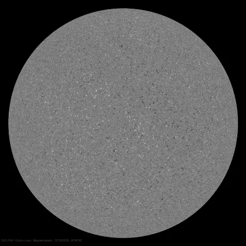 Image of Sun's magnetic field