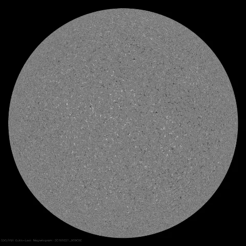 Image of Sun's magnetic field