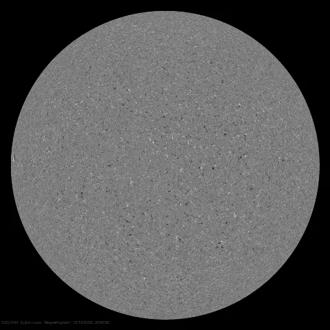 Image of Sun's magnetic field