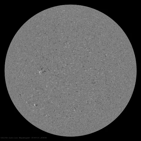 Image of Sun's magnetic field