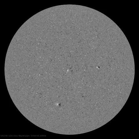 Image of Sun's magnetic field