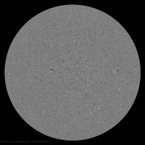 Image of Sun's magnetic field