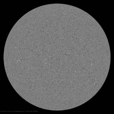 Image of Sun's magnetic field