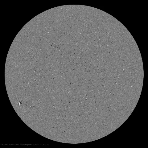 Image of Sun's magnetic field