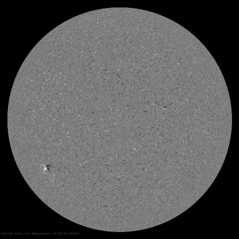 Image of Sun's magnetic field