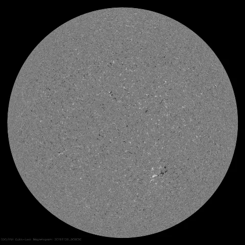 Image of Sun's magnetic field