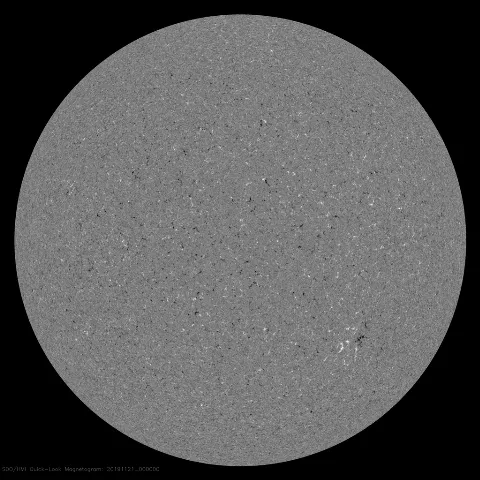 Image of Sun's magnetic field