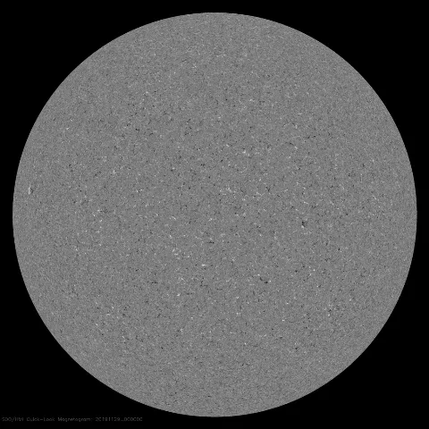 Image of Sun's magnetic field