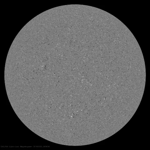 Image of Sun's magnetic field