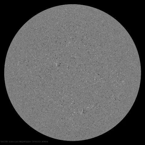 Image of Sun's magnetic field