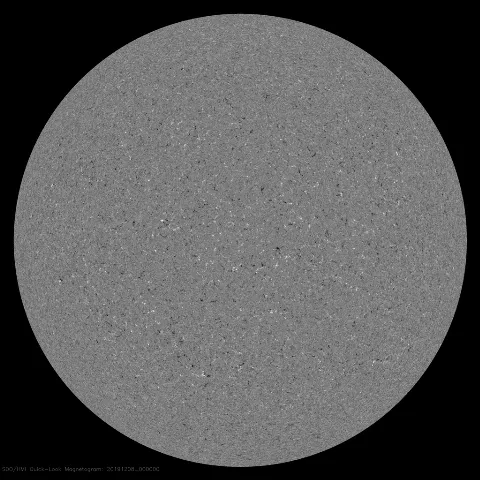 Image of Sun's magnetic field