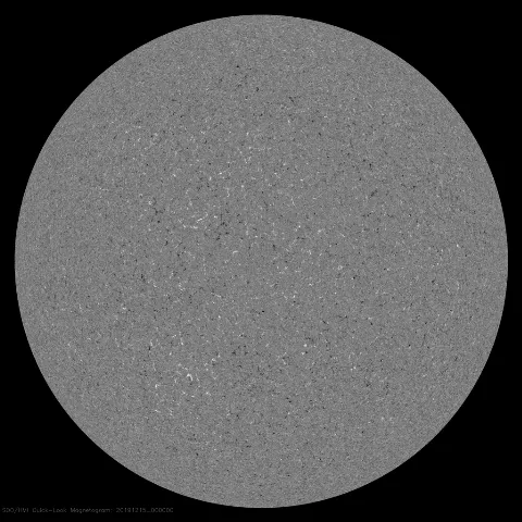 Image of Sun's magnetic field