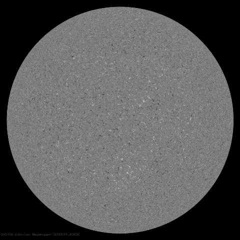 Image of Sun's magnetic field