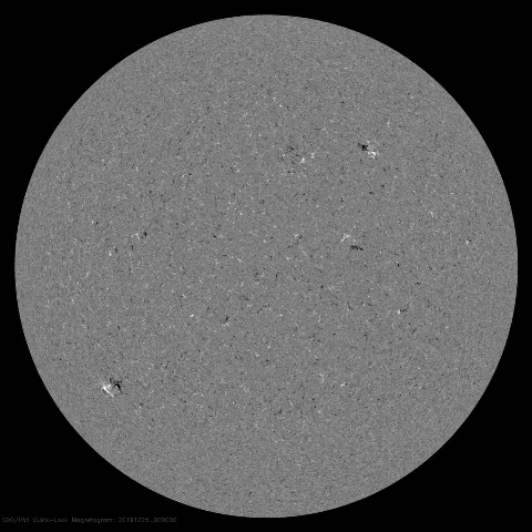 Image of Sun's magnetic field