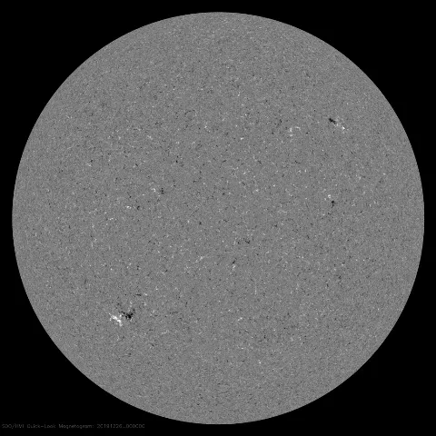 Image of Sun's magnetic field