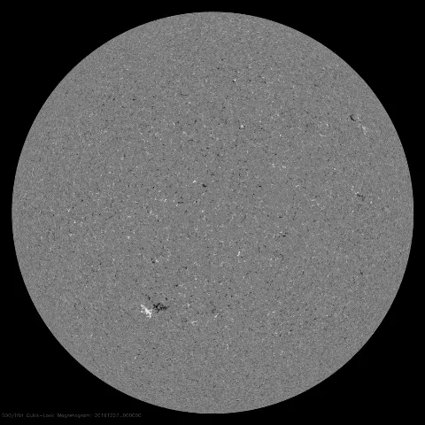 Image of Sun's magnetic field