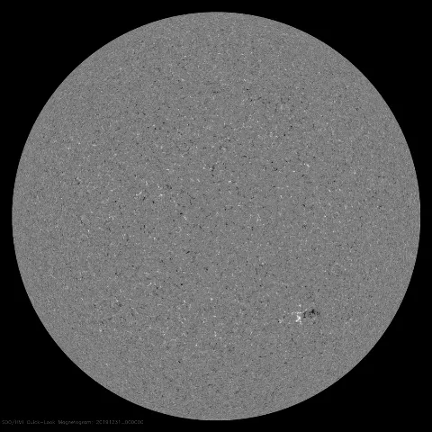 Image of Sun's magnetic field