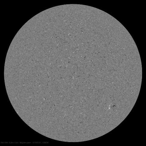 Image of Sun's magnetic field