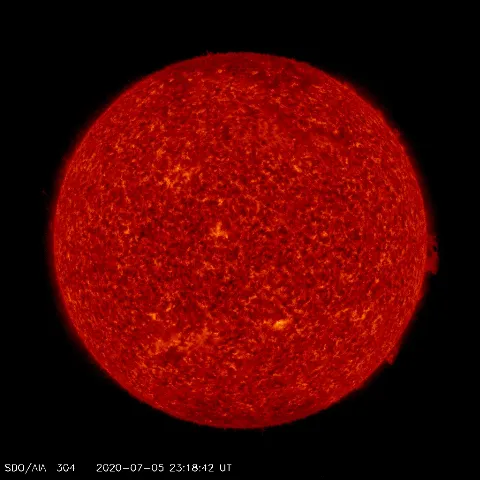 Image of Sun's transition region