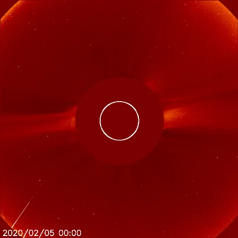 Image of solar wind