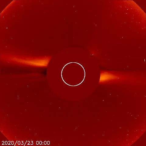 Image of solar wind