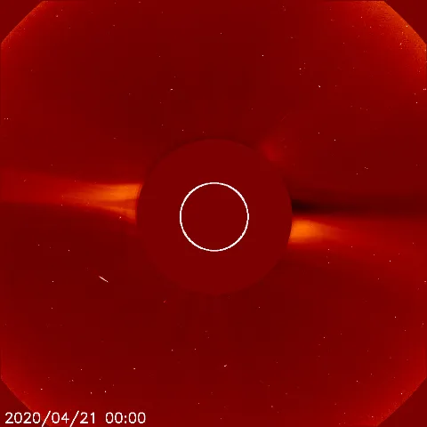 Image of solar wind