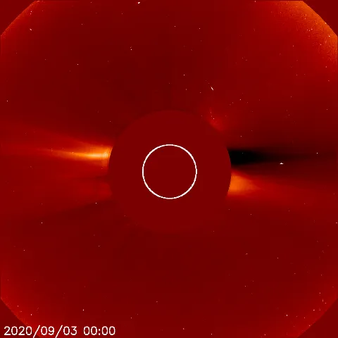 Image of solar wind