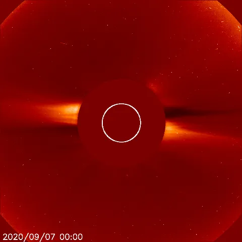 Image of solar wind