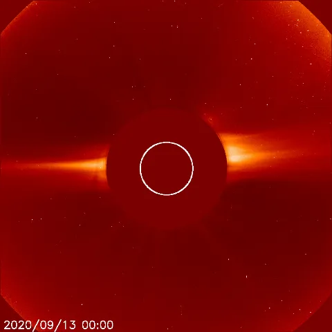 Image of solar wind