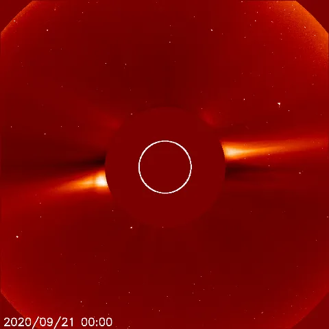 Image of solar wind