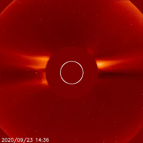 Image of solar wind