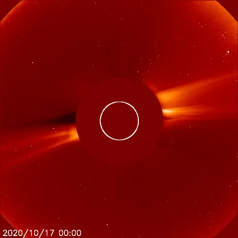 Image of solar wind