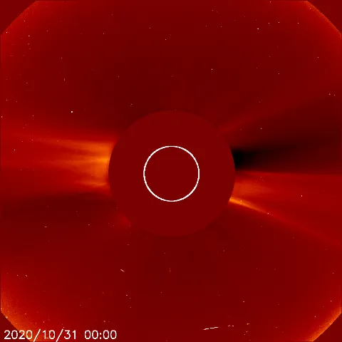 Image of solar wind