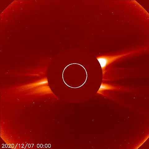 Image of solar wind