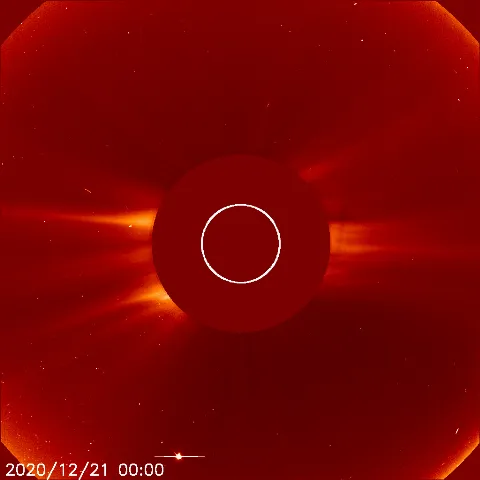 Image of solar wind