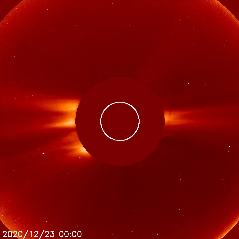 Image of solar wind