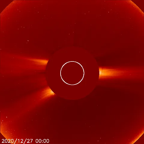 Image of solar wind