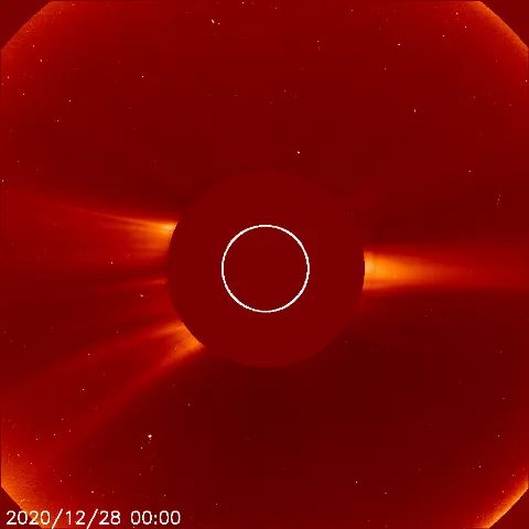 Image of solar wind