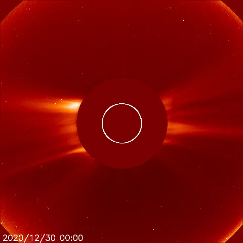 Image of solar wind