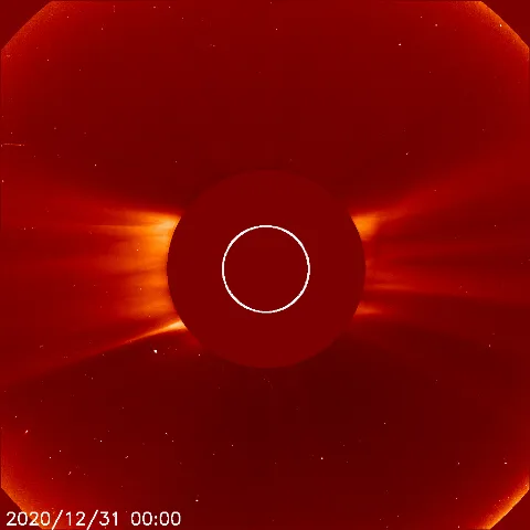 Image of solar wind