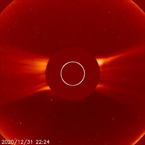 Image of solar wind