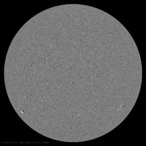 Image of Sun's magnetic field