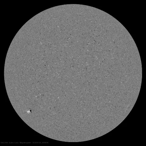 Image of Sun's magnetic field