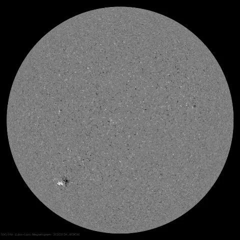 Image of Sun's magnetic field