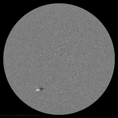 Image of Sun's magnetic field