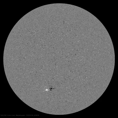 Image of Sun's magnetic field