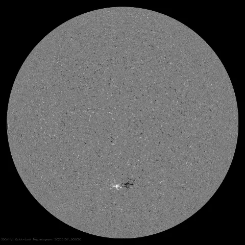 Image of Sun's magnetic field