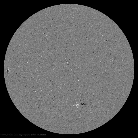 Image of Sun's magnetic field